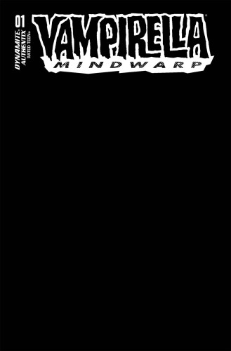 VAMPIRELLA MINDWARP #1 CVR S FOC BLACK BLANK AUTHENTIX