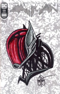 DF BATMAN #125 BLANK VAR HAESER SGN SKETCH