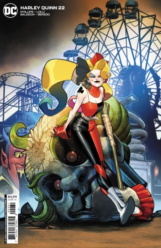 HARLEY QUINN #22 CVR E INC 1:25 DAVID BALDEON CARD STOCK VAR