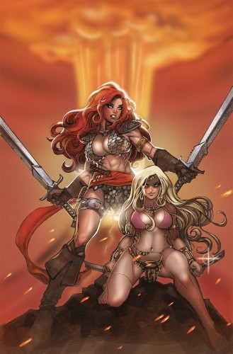 INVINCIBLE RED SONJA #10 CVR P 7 COPY FOC INCV MORITAT VIRGIN