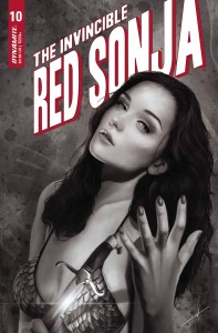 INVINCIBLE RED SONJA #10 CVR R 7 COPY FOC INCV COHEN B&W