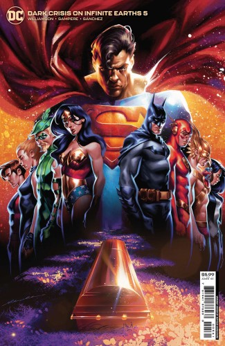 DARK CRISIS ON INFINITE EARTHS #5 (OF 7) CVR C MATEUS MANHANINI IDENTITY CRISIS HOMAGE CARD STOCK VAR