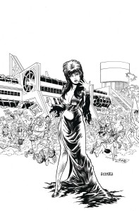 ELVIRA WRATH OF CON ACOSTA LINE ART VIRGIN CVR
