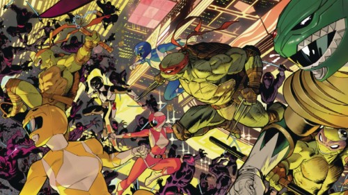 DF MIGHTY MORPHIN POWER RANGERS TMNT II #1 PARROT SGN