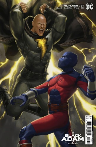 FLASH #787 CVR C EJIKURE BLACK ADAM MOVIE CARD STOCK VAR