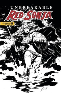 UNBREAKABLE RED SONJA #1 CVR X 10 COPY FOC INCV TORRE B&W