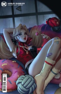 HARLEY QUINN #23 CVR B LESLEY LEIRIX LI CARD STOCK VAR