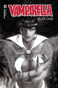 VAMPIRELLA YEAR ONE #3 CVR Q 7 COPY FOC INCV MARCH B&W