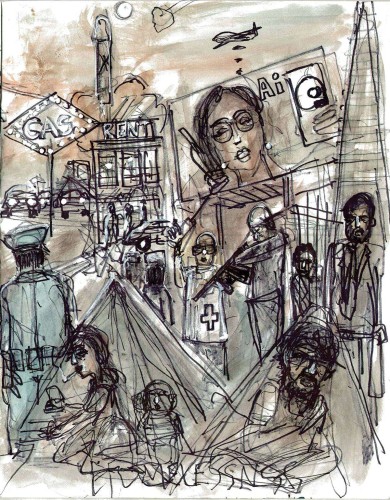 ROGUE STATE #1 CVR I CHUCK D GALLERY TRIPTYCH 3 OF 3