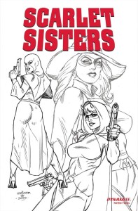 SCARLET SISTERS ONE SHOT CVR J 7 COPY INCV LINSNER LINE ART