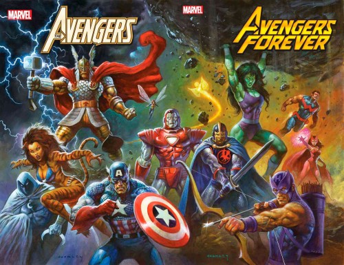 AVENGERS FOREVER #13 HORLEY 80S AVENGERS ASSEMBLE CONNECT VAR