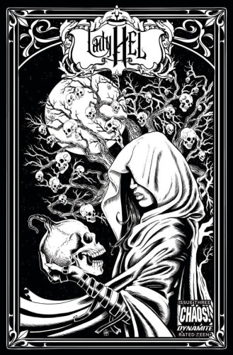 LADY HEL #3 CVR Q 7 COPY FOC INCV HAESER B&W