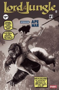 LORD OF THE JUNGLE #1 CVR T 7 COPY FOC MAINE B&W AF #15 HOMAGE
