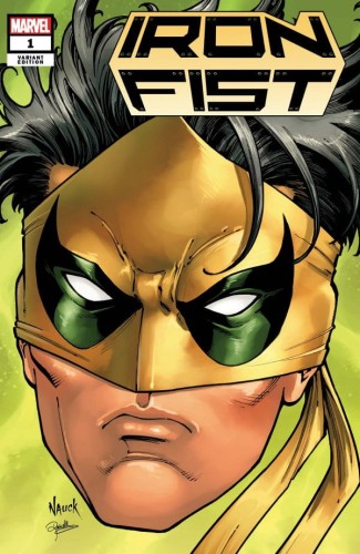 IRON FIST #1 NAUCK HEADSHOT VAR