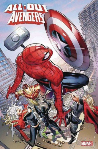 DF ALL OUT AVENGERS #5 LAND SGN