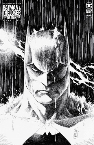 BATMAN & THE JOKER THE DEADLY DUO #2 (OF 7) CVR F INC 1:50 MARC SILVESTRI BLACK & WHITE VAR