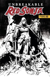 UNBREAKABLE RED SONJA #2 CVR O 7 COPY FOC INCV DE LA TORRE B