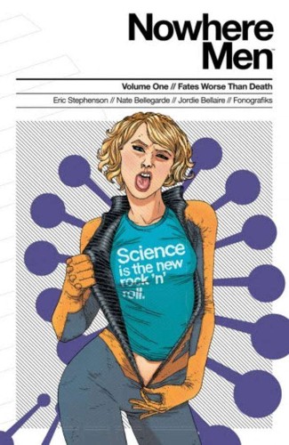 NOWHERE MEN TP VOL 01 FATES WORSE THAN DEATH (TEAL SHIRT) (9781632154996)