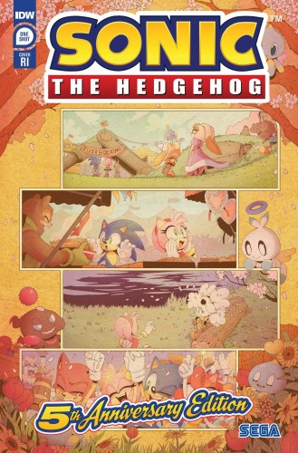 SONIC THE HEDGEHOG #1 5TH ANNV ED CVR E 10 COPY INVC GRAY