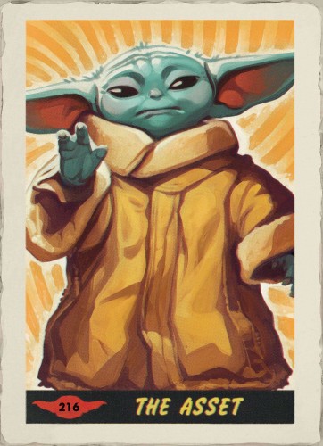 STAR WARS INSIDER #216 FOC GROGU TRADING CARD VIRGIN