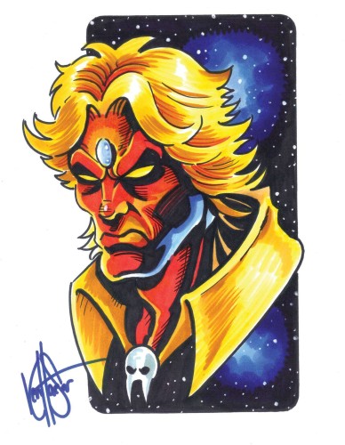 DF MARVEL COMICS BLANK VAR HAESER SKETCH