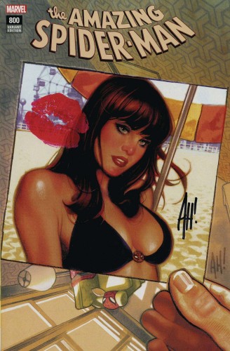 DF AMAZING SPIDERMAN #800 EXC HUGHES SGN