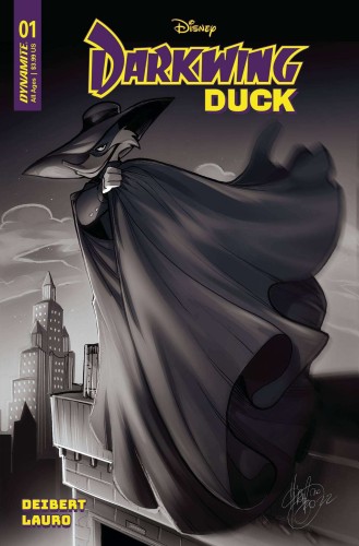 DARKWING DUCK #1 CVR ZG 10 COPY FOC INCV ANDOLFO B&W 
