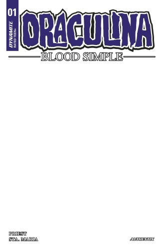 DRACULINA BLOOD SIMPLE #1 CVR V FOC WHITE BLANK AUTHENTIX