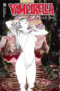 VAMPIRELLA YEAR ONE #5 CVR Q 7 COPY FOC INCV MARCH B&W