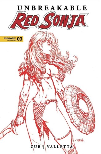 UNBREAKABLE RED SONJA #3 CVR U 10 COPY FOC INCV FINCH FIERY
