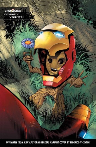 INVINCIBLE IRON MAN #5 VICENTINI STORMBREAKERS VAR