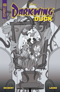 DARKWING DUCK #3 CVR X 10 COPY FOC INCV FORSTNER B&W
