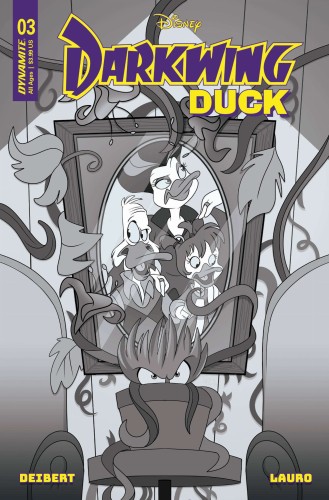 DARKWING DUCK #3 CVR X 10 COPY FOC INCV FORSTNER B&W