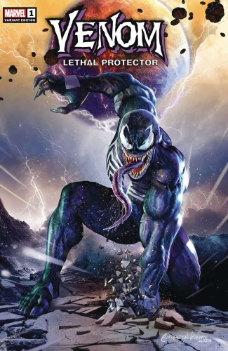 DF VENOM LETHAL PROTECTOR II #1 HORN COMICXPOSURE EXC