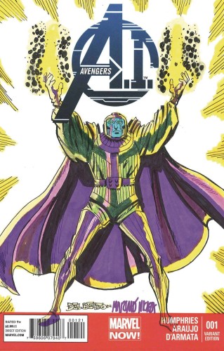 DF MARVEL COMICS KANG SKETCH VAR NICIEZA & DELBEATO SGN RMRK