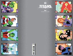 TITANS #1 CVR H PERFORATION TRADING CARD CARD STOCK VAR