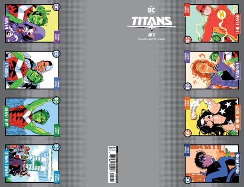 TITANS #1 CVR H PERFORATION TRADING CARD CARD STOCK VAR