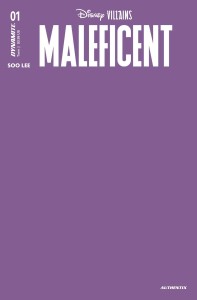 DISNEY VILLAINS MALEFICENT #1 CVR X FOC PURPLE BLANK AUTHENT