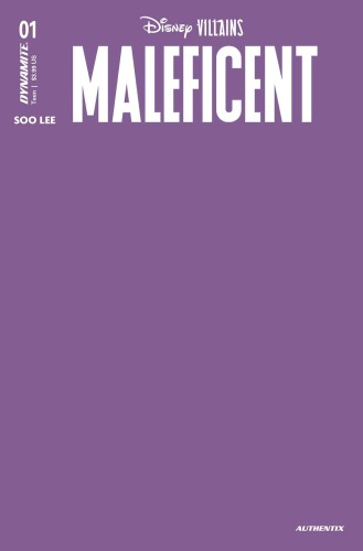 DISNEY VILLAINS MALEFICENT #1 CVR X FOC PURPLE BLANK AUTHENT