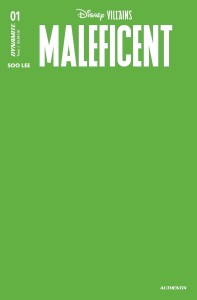 DISNEY VILLAINS MALEFICENT #1 CVR Y FOC GREEN BLANK AUTHENTI