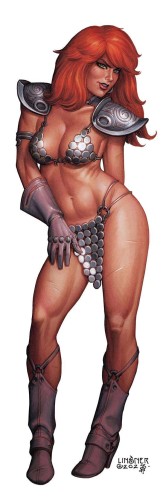 RED SONJA 50TH ANNIVERSARY DOOR POSTER