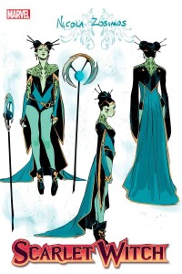 SCARLET WITCH #7 10 COPY INCV SARA PICHELLI DESIGN VAR