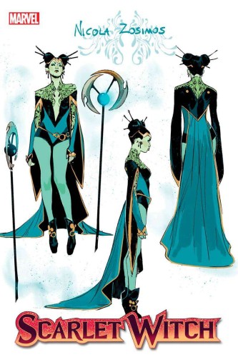 SCARLET WITCH #7 10 COPY INCV SARA PICHELLI DESIGN VAR