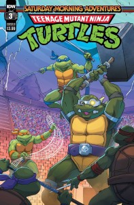 TMNT SATURDAY MORNING ADV CONTINUED #3 CVR B SCHOENING