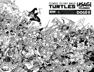 TMNT USAGI YOJIMBO WHEREWHEN #5 CVR D 25 COPY INCV SAKAI B&W