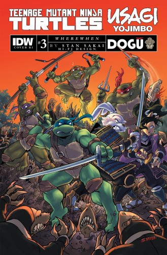 TMNT USAGI YOJIMBO WHEREWHEN #3 CVR C 10 COPY INCV MYER