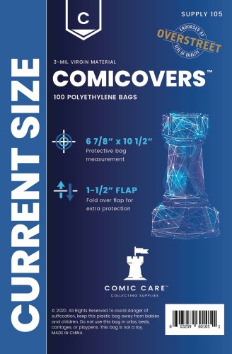 COMICARE CURRENT 3-MIL PE BAGS (folie ochronne) 100 szt.