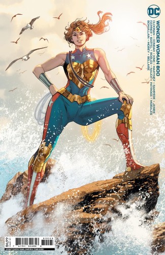 WONDER WOMAN #800 CVR K DANIEL SAMPERE TRINITY CARD STOCK VAR