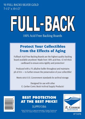 FULL BACK SILVER GOLD (tekturki ochronne) 50 szt.