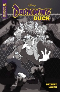 DARKWING DUCK #5 CVR V 10 COPY FOC INCV FORSTNER B&W